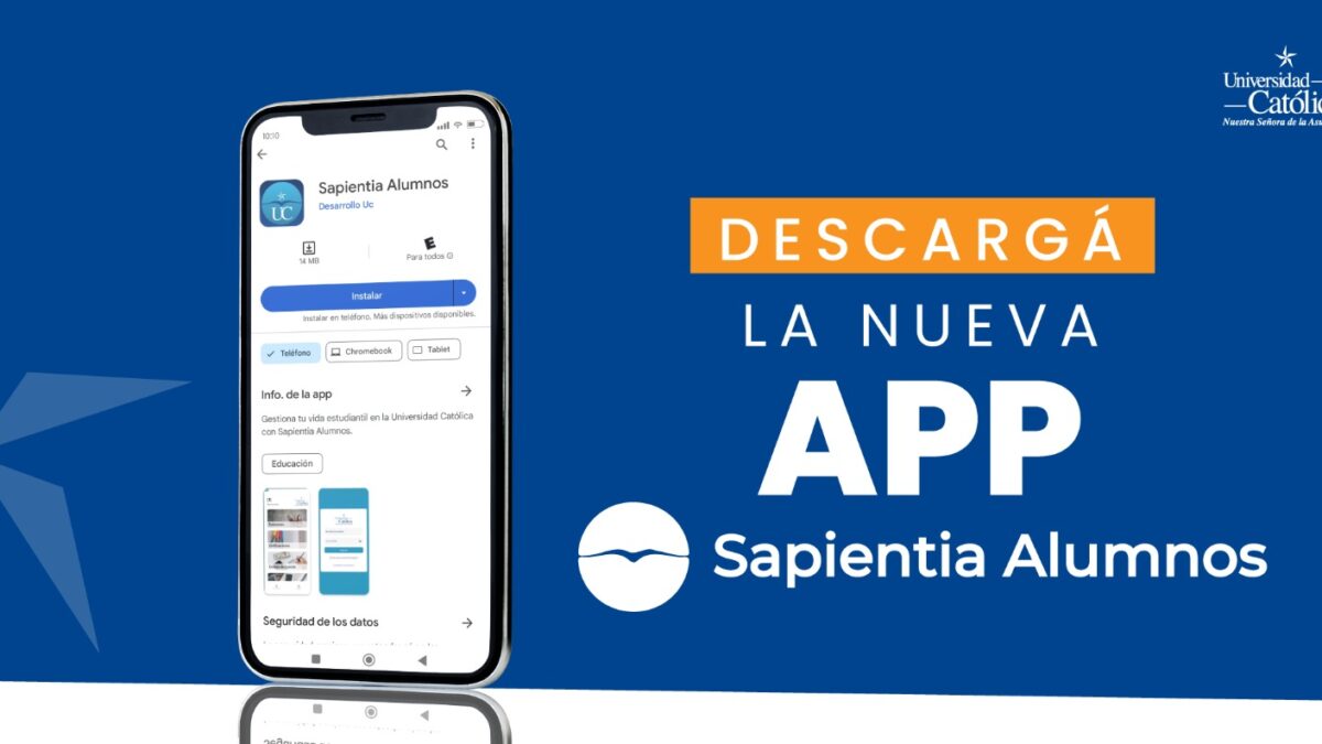 La nueva app de Sapientia UC ya está disponible en la Google Play Store
